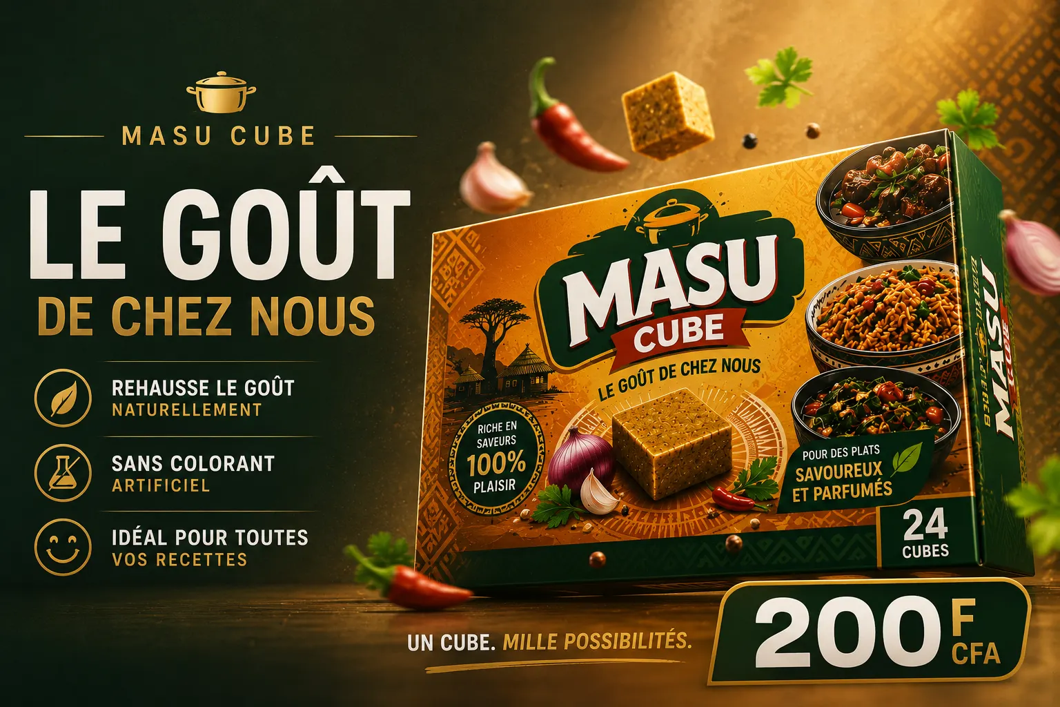 Food & Beverage Ad Campaign – Masu Cube