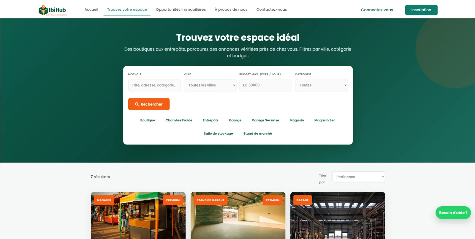 Plateforme de Stockage entre Particuliers – IbiHub